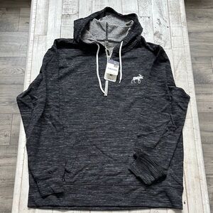 Ouray Charcoal Hooded 1/4 Zip Sweatshirt NWT